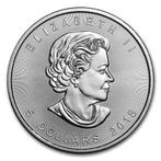 Canadian Maple Leaf 1 oz 2018, Postzegels en Munten, Zilver, Losse munt, Verzenden, Noord-Amerika