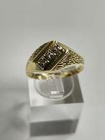 Ring - 14 karaat Geel goud - 0.10ct. tw. Diamant, Nieuw