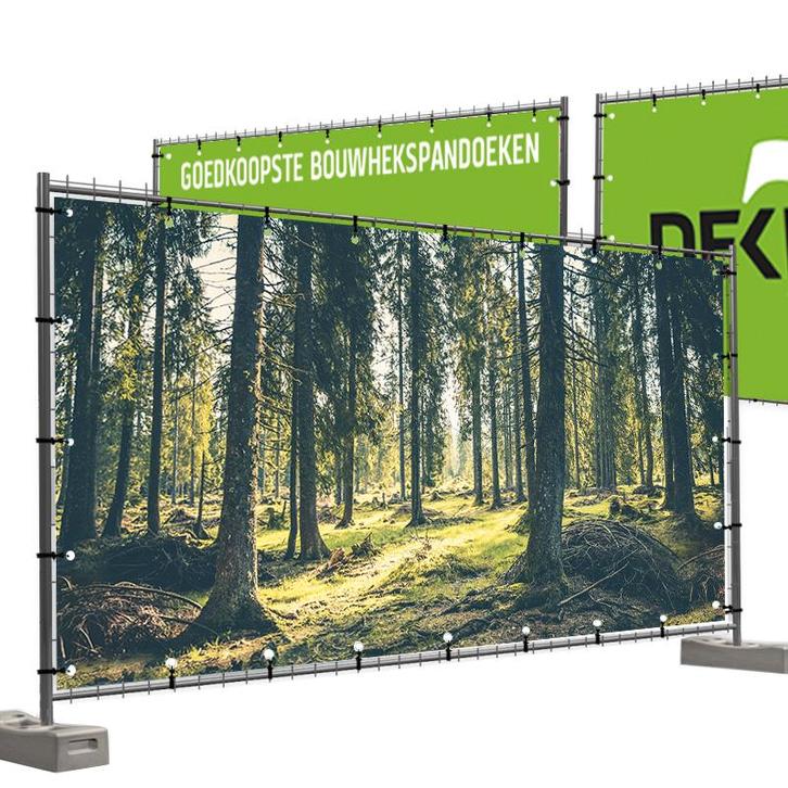 Bouwhekdoeken bos 335x174 cm, Diversen, Vlaggen en Wimpels, Nieuw