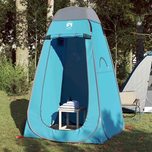 vidaXL Privacytent pop-up waterdicht blauw, Caravans en Kamperen, Tenten, Nieuw, tot en met 2, Verzenden