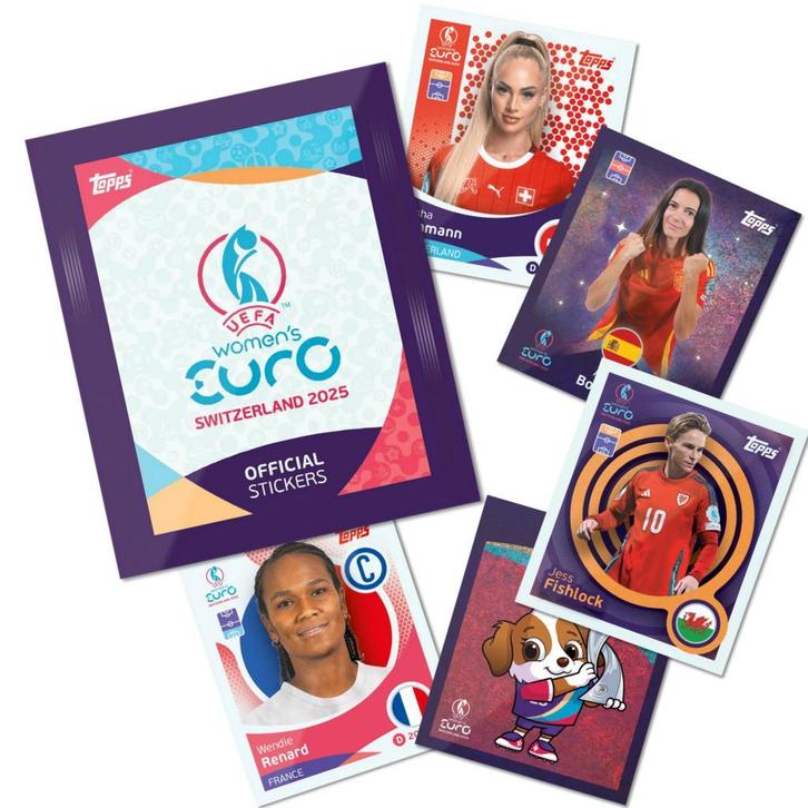 Topps Euro 2025 Women, Hobby en Vrije tijd, Stickers en Plaatjes, Meerdere stickers, Nieuw, Verzenden