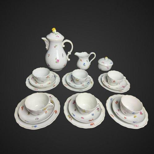 Meissen - Koffie- en theeservies (21) - Porselein - Meissen, Antiek en Kunst, Antiek | Meubels | Tafels