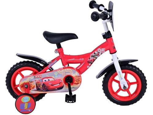 Volare Disney Cars Kinderfiets - Jongens - 10 inch - Rood -, Fietsen en Brommers, Fietsen | Kinderfietsjes, Zo goed als nieuw