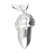 Zilveren Eikel middel ketting hanger, Sieraden, Tassen en Uiterlijk, Verzenden, Nieuw