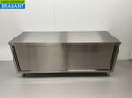 RVS Werkkast Kast 2 schuifdeuren Premium-line 200 cm Horeca, Zakelijke goederen, Horeca | Keukenapparatuur, Ophalen of Verzenden