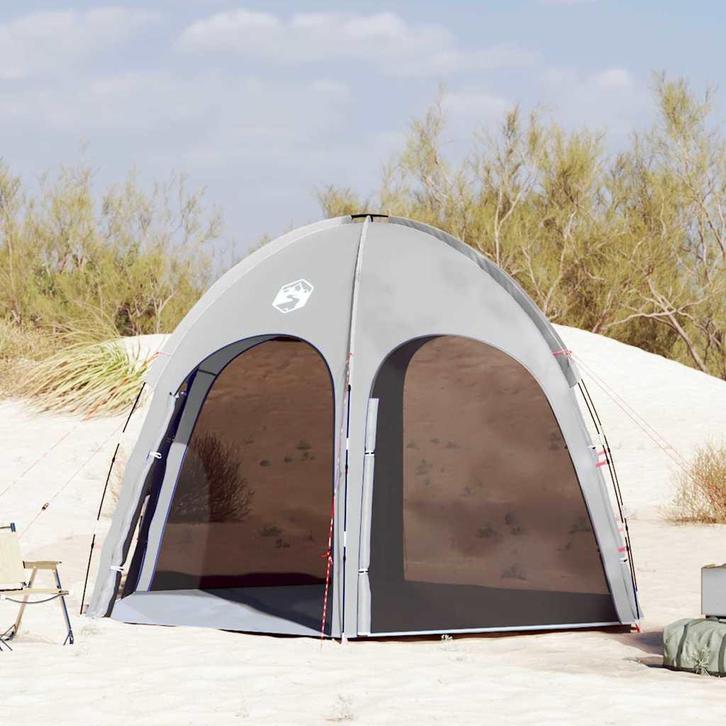 vidaXL Zwembad Tent met dak Grijs 366 x 305 x 231 cm, Caravans en Kamperen, Tenten, Nieuw, Verzenden