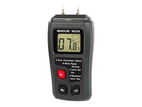 Vochtigheidsmeter voor hout - Op batterijen, Doe-het-zelf en Verbouw, Meetapparatuur, Vocht of Vloeistof, Nieuw, Ophalen of Verzenden