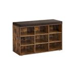 Schoenenbank Vintage Bruin - Tweedekansje - OP = OP!, Huis en Inrichting, Kasten | Schoenenkasten, Ophalen of Verzenden, Nieuw
