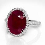 Zonder Minimumprijs - Ring - 14 karaat Witgoud, IGI 6,22 ct, Nieuw