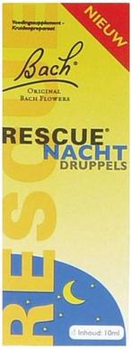 BACH RESCUE NACHT DRUPPELS DRUPPELAAR 10 ML, Verzenden, Nieuw