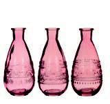 Gekleurd glazen flesje Rome Softroze / stuk Rome bottle Ø7,5, Hobby en Vrije tijd, Knutselen, Nieuw, Ophalen of Verzenden