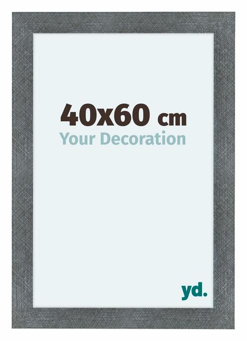 Fotolijst 40x60 cm - IJzer Geveegd - MDF - Como, Huis en Inrichting, Woonaccessoires | Lijsten, Nieuw, Verzenden