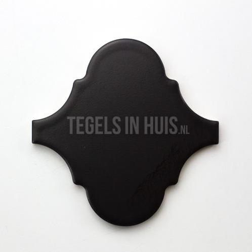 Wandtegel scale alhambra arabesque curvytile mat zwart, Doe-het-zelf en Verbouw, Tegels, Wandtegels, Nieuw, 10 m² of meer, Keramiek