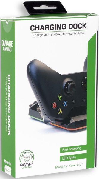 Qware Dual Charging Dock-Zwart (Xbox One) NIEUW, Spelcomputers en Games, Spelcomputers | Xbox | Accessoires, Nieuw, Ophalen of Verzenden