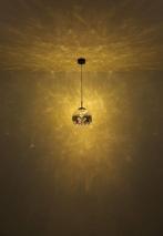 2dekans | Globo - hanglamp - FIREFLY - zwart - glas - Ø 30cm, Huis en Inrichting, Lampen | Hanglampen, Ophalen of Verzenden, Zo goed als nieuw