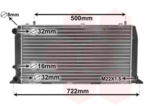 RADIATOR VOOR AUDI 80 B3 1986-1991 893121253A, Auto-onderdelen, Airco en Verwarming, Nieuw, Ophalen of Verzenden