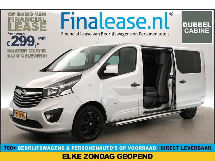 Opel Vivaro 1.6 CDTI 146PK L2H1 DC 5Pers Airco Cruise Camera, Auto's, Bestelauto's, Lease, Handgeschakeld, Diesel, Opel, Zilver of Grijs