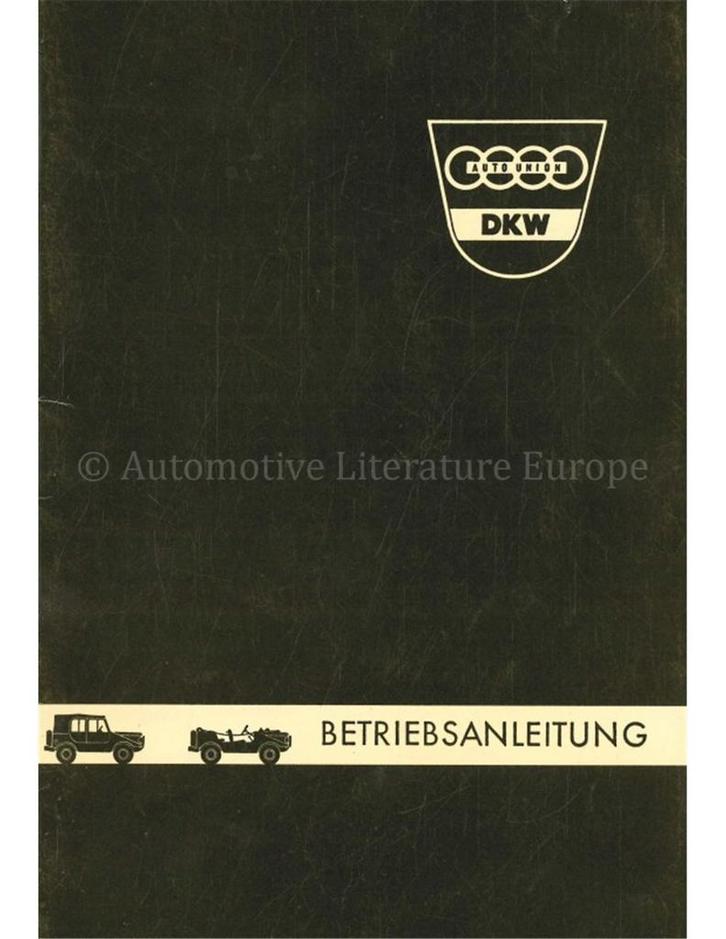 1961 DKW AUTO UNION GELÄNDEWAGENR INSTRUCTIEBOEKJE DUITS, Auto diversen, Handleidingen en Instructieboekjes