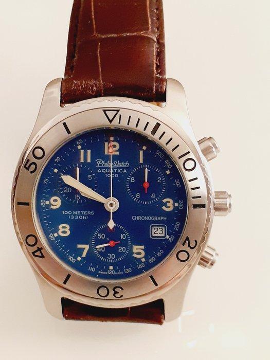 Philip Watch - Cronografo Aquatica 1000 - Zonder, Sieraden, Tassen en Uiterlijk, Horloges | Heren