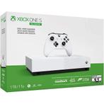 Xbox One S All Digital Edition 1TB Wit + S Controller in..., Spelcomputers en Games, Ophalen of Verzenden, Zo goed als nieuw