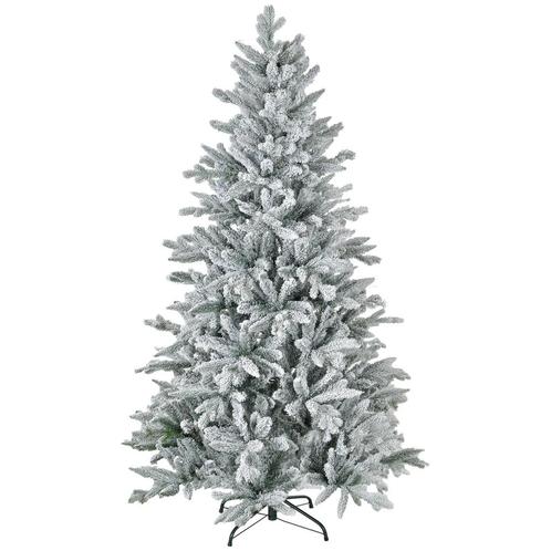 Kerstboom 180 Cm, Besneeuwd, Brandvertragend, Metalen Voet,, Diversen, Kerst, Nieuw, Verzenden