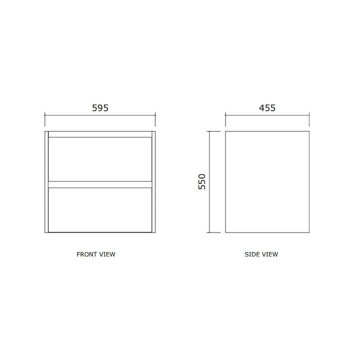 Badmeubelset BWS Riga Met Topplaat 60 cm Kasjmier, Doe-het-zelf en Verbouw, Sanitair, Ophalen of Verzenden