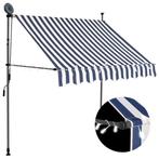 Blauw/Witte Luifel 200cm - Retourdeal - Handig & Voordelig, Nieuw, Ophalen of Verzenden, Minder dan 250 cm, Uitvalscherm