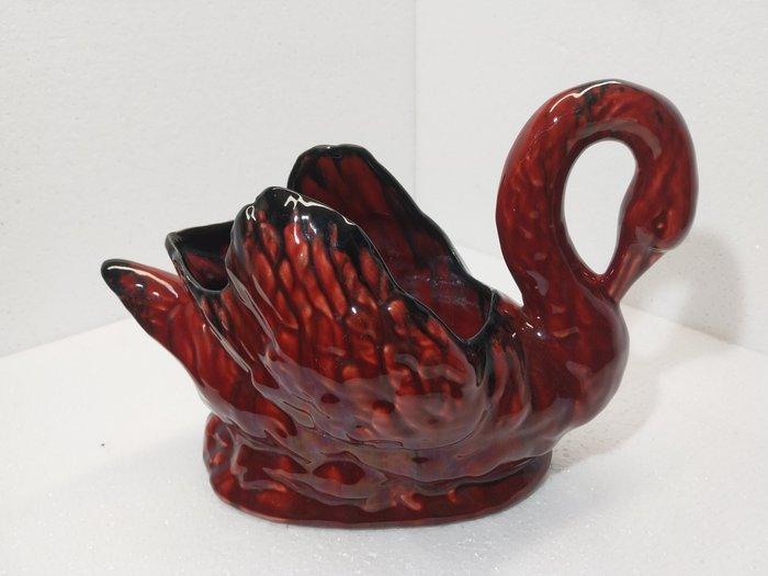 faïenceries de Thulin - Vaas - zwaan - Aardewerk - Zwaan Art, Antiek en Kunst, Kunst | Designobjecten