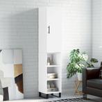 vidaXL buffetkast 34,5x34x180 cm bewerkt hout wit, Huis en Inrichting, Minder dan 50 cm, Verzenden, Nieuw, Minder dan 100 cm