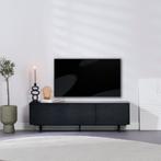 50% Korting: Tv-meubel Thomas zwart eiken 150 cm, Huis en Inrichting, Ophalen, Zo goed als nieuw, Industrieel, Scandinavisch, Modern
