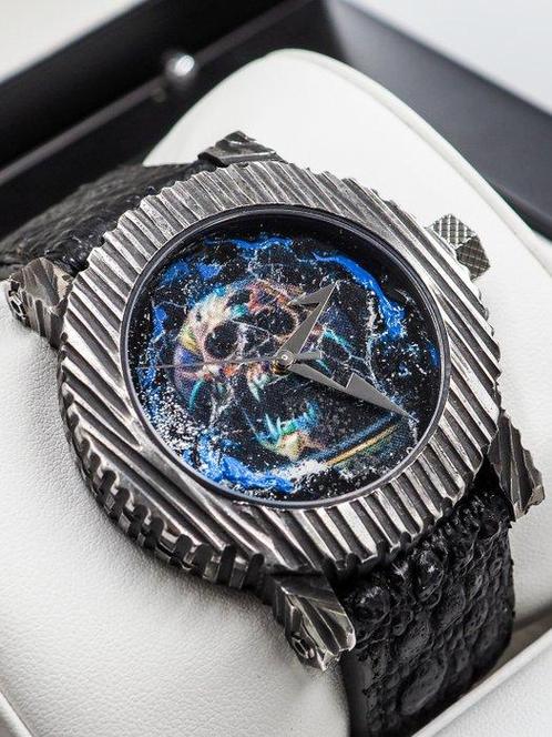 ArtyA - Skull Art - Zonder Minimumprijs - * 1/1 Unique Piece, Sieraden, Tassen en Uiterlijk, Horloges | Heren