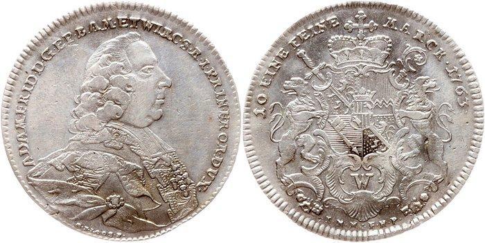 Duitsland, Würzburg, bisdom. Adam Friedrich von Seinsheim, Postzegels en Munten, Munten | Europa | Niet-Euromunten