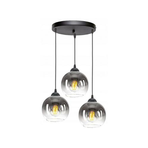 Hanglamp – Industrieel 3-Lichts Fade, Huis en Inrichting, Lampen | Hanglampen, Nieuw, Glas, Metaal, Verzenden