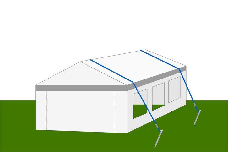 Stormbandenset voor partytent – set van 2 , kies je maat, Tuin en Terras, Partytenten, Partytent, Nieuw, 2 meter of meer, Verzenden