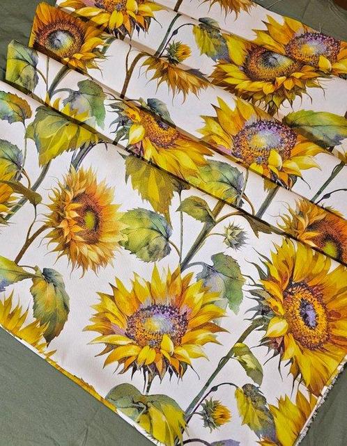 Tafelkleden stof met Zonnebloemen Limited Edition -, Antiek en Kunst, Antiek | Meubels | Tafels