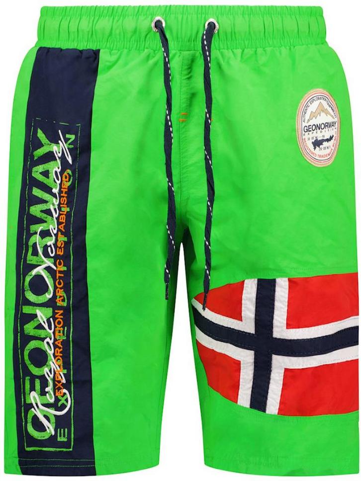 Geographical Norway Zwembroek Quemen Fluo Green, Kleding | Heren, Badmode en Zwemkleding, Groen, Verzenden