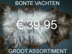 Schapenvacht BONTE Natuurlijke schapenhuid schapenvel €39,95, Ophalen of Verzenden, Nieuw