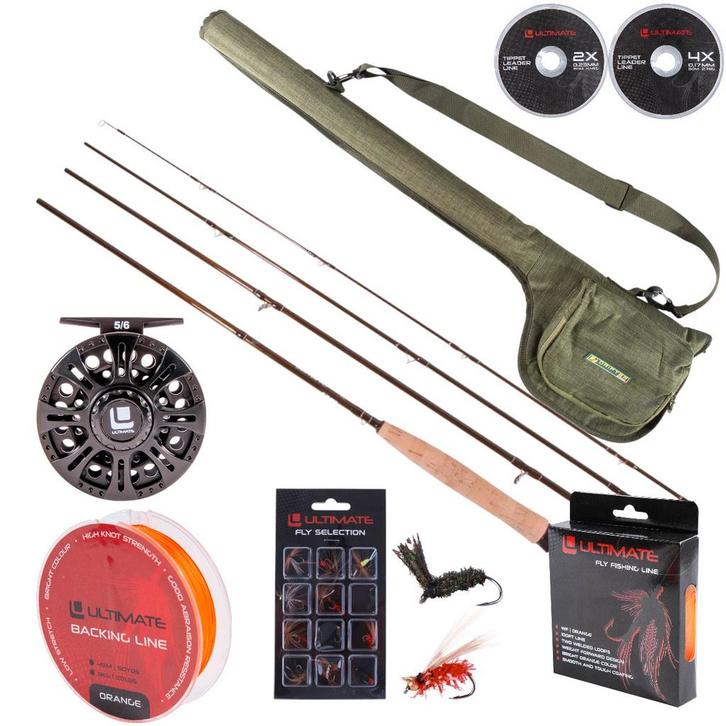 Ultimate Drifter Fly Combo Vliegvis Set, Watersport en Boten, Hengelsport | Algemeen, Nieuw, Verzenden