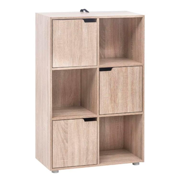 Staande Houten Boekenkast – Planken en Kasten –ad 60×30×91cm, Huis en Inrichting, Kasten | Boekenkasten, 25 tot 50 cm, Met deur(en)