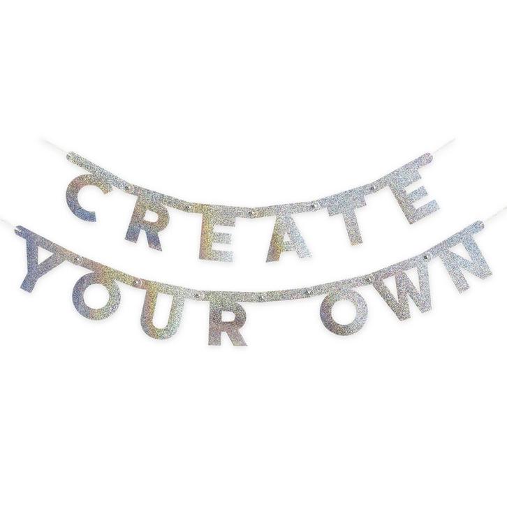 Letterslinger Glitter Diy Pakket 139 delig, Hobby en Vrije tijd, Feestartikelen, Nieuw, Verzenden