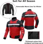 Motorjas - Winddicht - Inclusief 5 x Gear Armor - Unisex -, Motoren, Verzenden, Nieuw