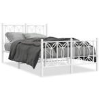 Wit Metaal Bedframe 120x190 | Retourdeal -40%, Nieuw, 120 cm, Metaal, Klassiek