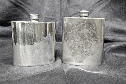 ROSE PEWTER ENGLAND - Flacon (2) - Verzilverd - 2, Antiek en Kunst, Curiosa en Brocante