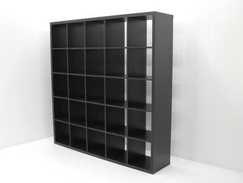 Open boekenkast Kallax - zwartbruin - 182x182x39cm - 25, Huis en Inrichting, Kasten | Overige, Gebruikt, Ophalen of Verzenden