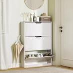 Smalle Witte Schoenenkast met 3 Kleppen – Ruimtebesparend, Huis en Inrichting, Kasten | Schoenenkasten, Verzenden, Nieuw