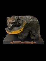 Japanse vintage houten standbeeld Kibori Kuma - beer die