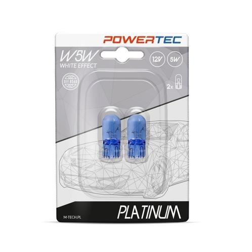 Powertec W5W 12V - Platinum Wedge White Effect - Set, Auto-onderdelen, Overige Auto-onderdelen, Nieuw, Verzenden