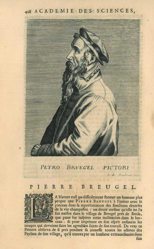 Portrait of Pieter Bruegel the Elder, Antiek en Kunst, Kunst | Etsen en Gravures