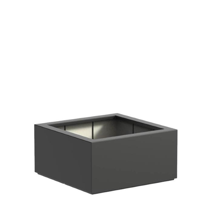 Polyester plantenbak 80x80x40cm - Met bodem, Tuin en Terras, Bloembakken en Plantenbakken, 30 tot 60 cm, 60 tot 100 cm, Tuin, Vierkant