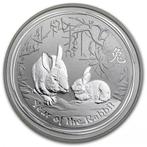 Lunar II - Year of the Rabbit - 1/2 oz 2011 (124.488 oplage), Postzegels en Munten, Zilver, Losse munt, Verzenden
